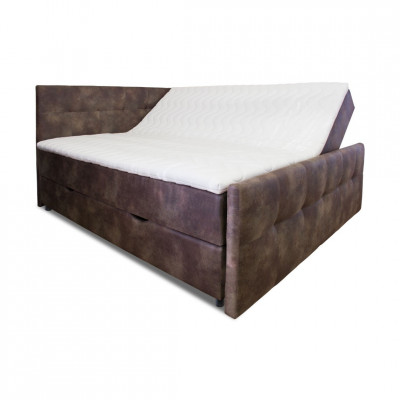 Bed with mattress Tobago | Dark Brown