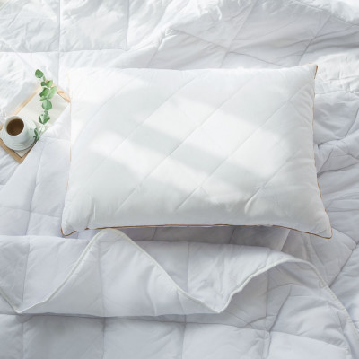 Pillow with bamboo