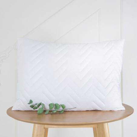 Seersucker pillow | White