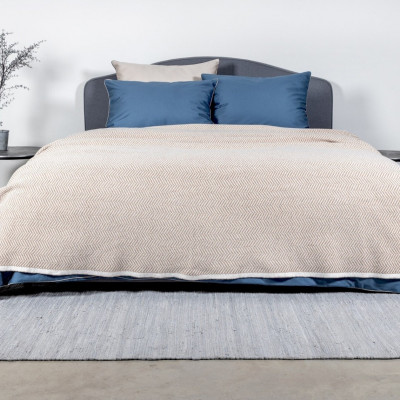 Merino wool blanket - Beige | Sandy