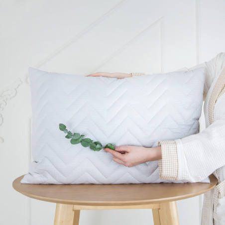 Pillow set Seersucker Grey