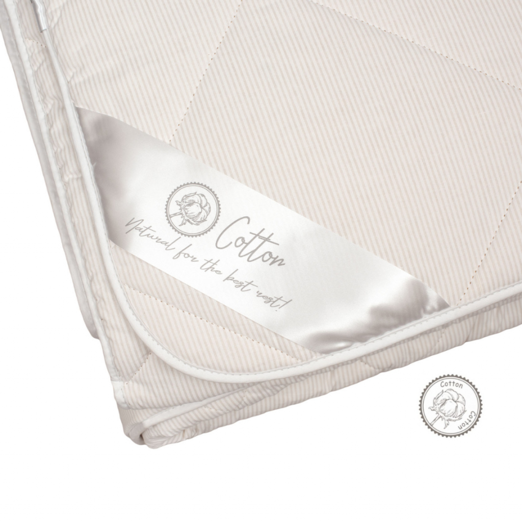 Blanket with cotton | White
