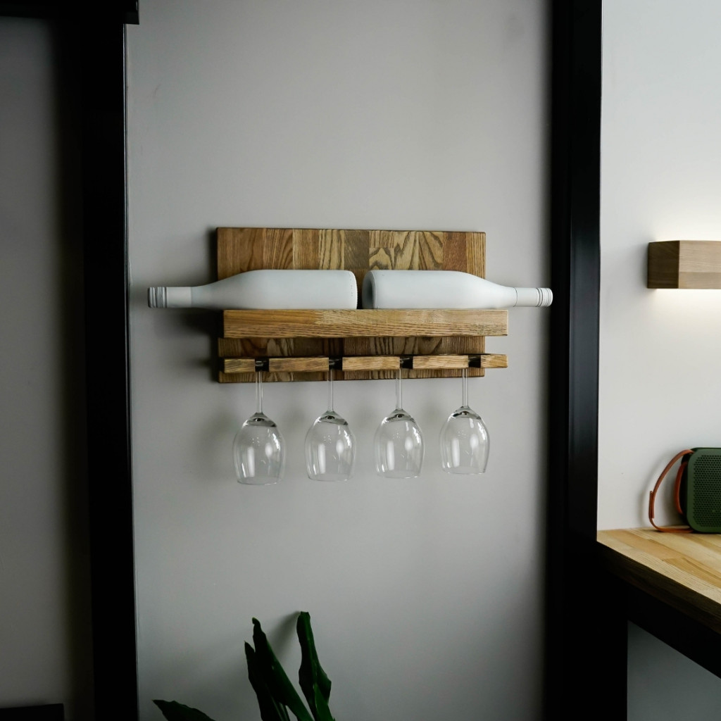 Wine Bottle and Cup Holder/Shelf (Light) Wine Bottle and Cup Holder/Shelf (Light)