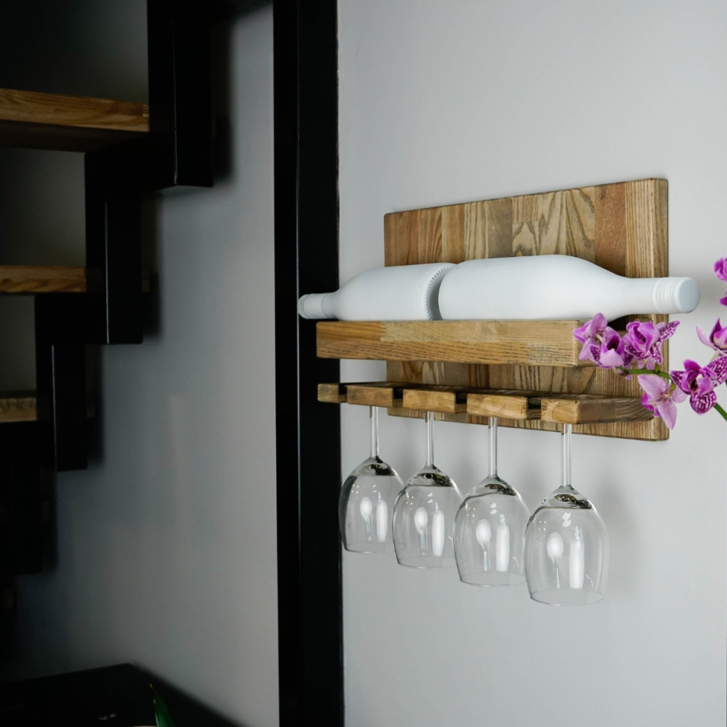 Wine Bottle and Cup Holder/Shelf (Light) Wine Bottle and Cup Holder/Shelf (Light)