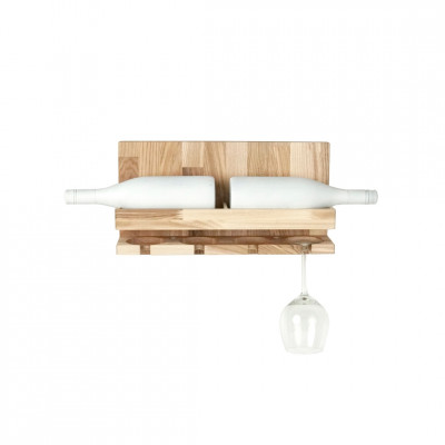 Wine Bottle and Cup Holder/Shelf (Light)