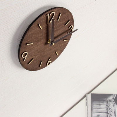 Round Wooden Clock