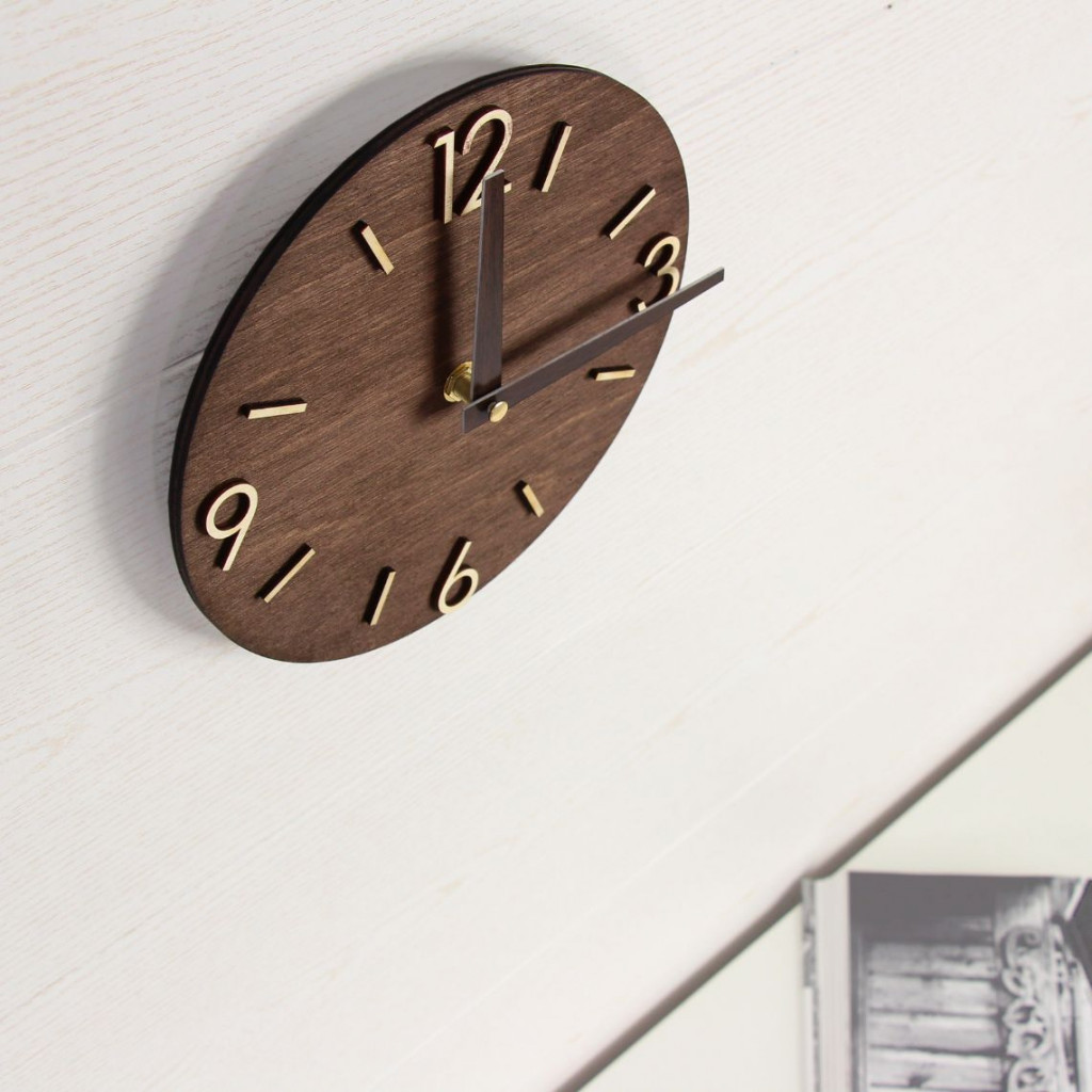 Round Wooden Clock