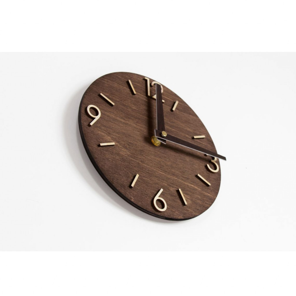 Round Wooden Clock