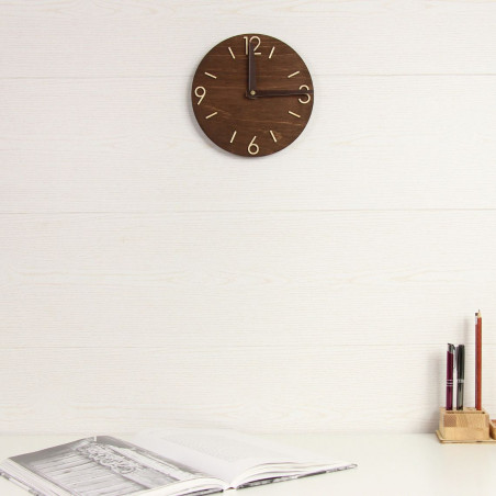 Round Wooden Clock