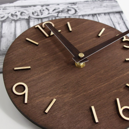 Round Wooden Clock