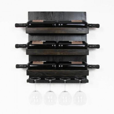 Black Wine Bottle Rack