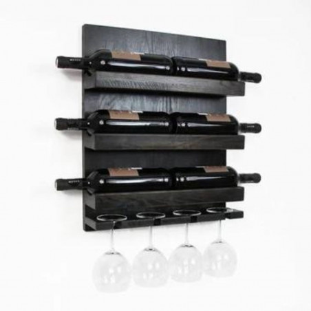 Black Wine Bottle Rack