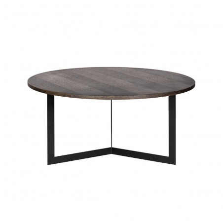 Round coffee table MANU | Dark