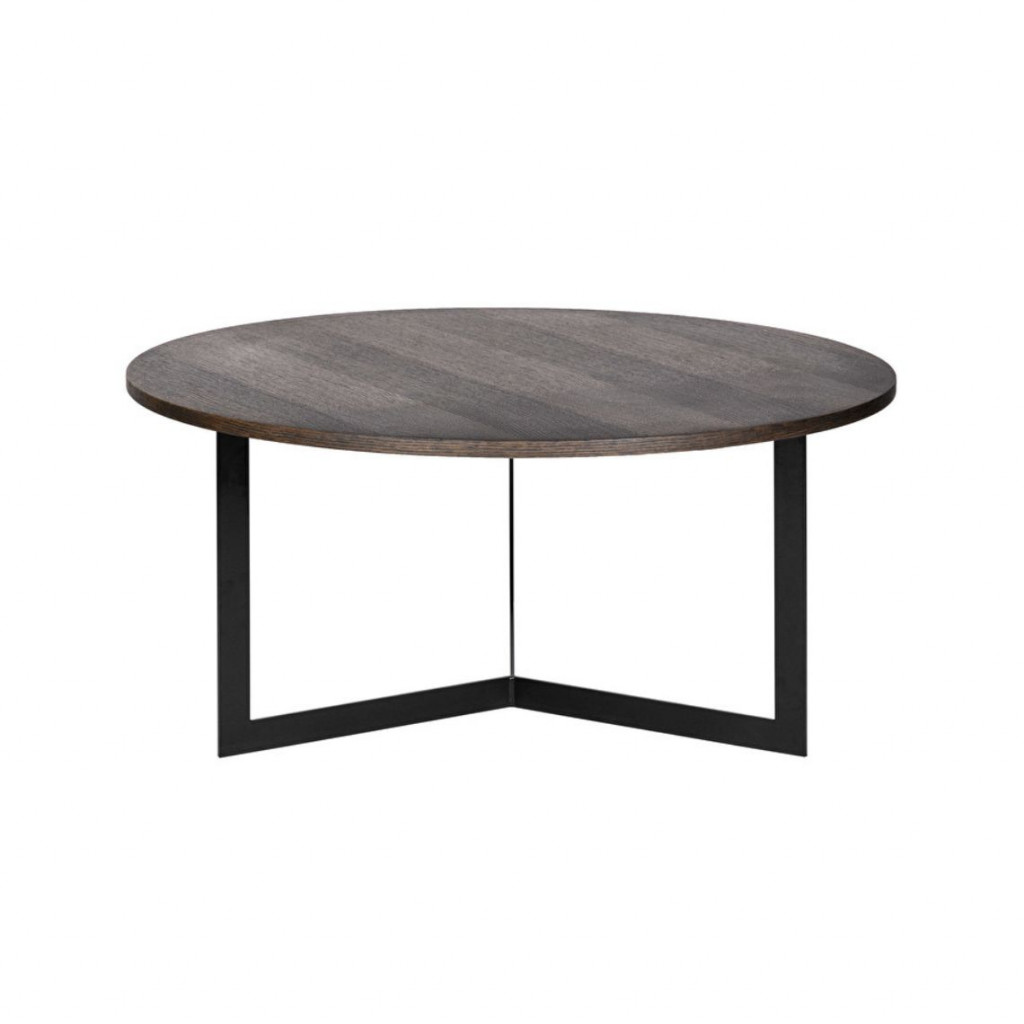 Round coffee table MANU | Dark