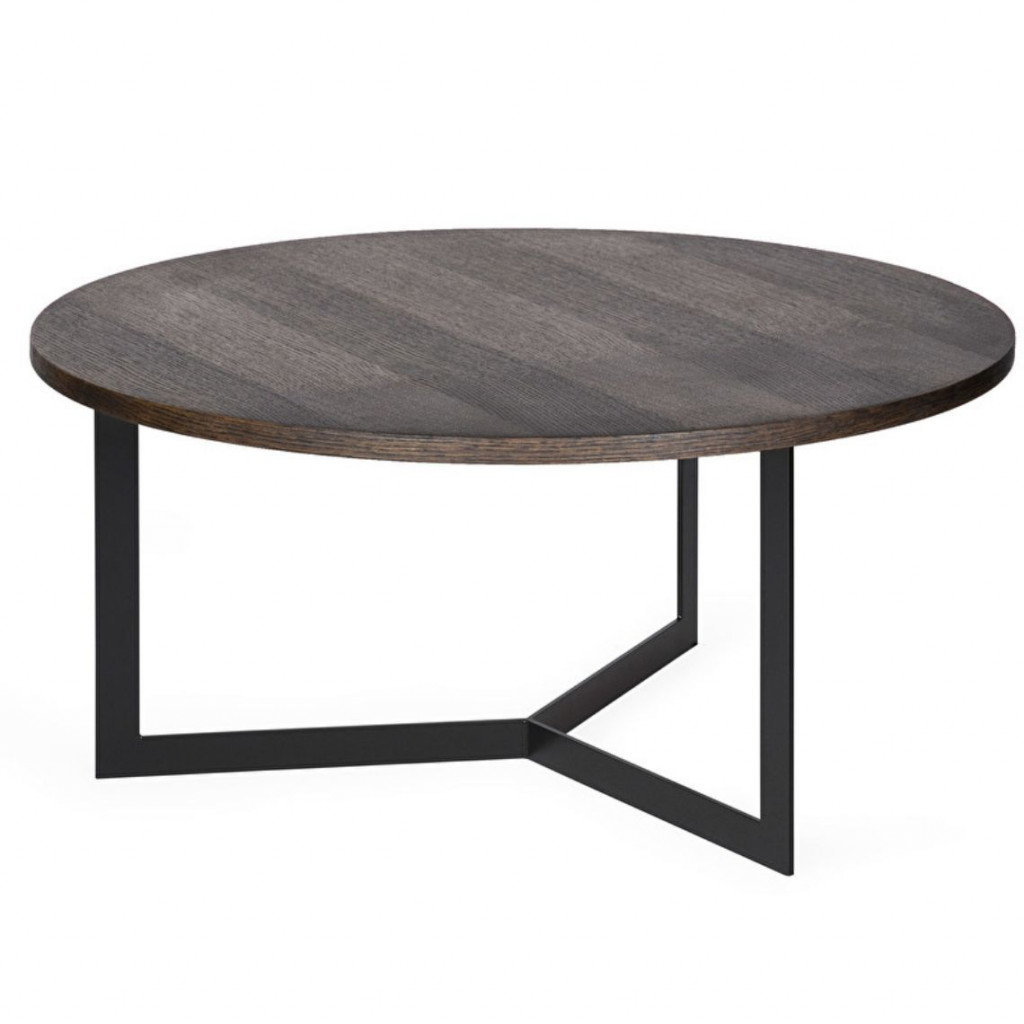 Round coffee table MANU | Dark