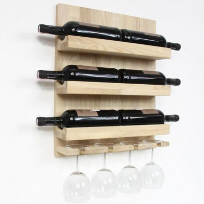 Bright Wine Bottle Shelf