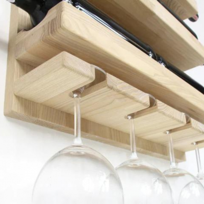 Bright Wine Bottle Shelf