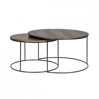 Round coffee table Round | Stained oak