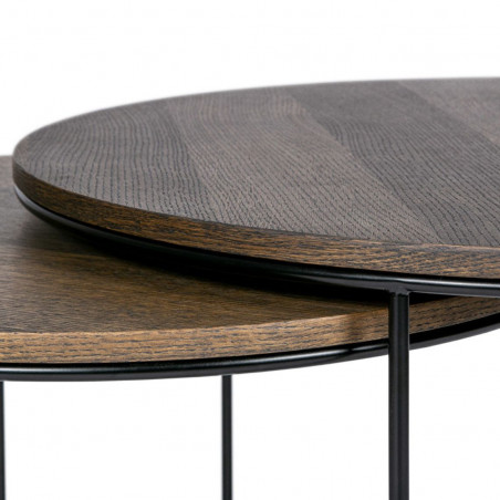 Round coffee table Round | Stained oak