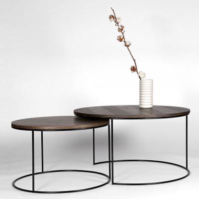Round coffee table Round | Stained oak