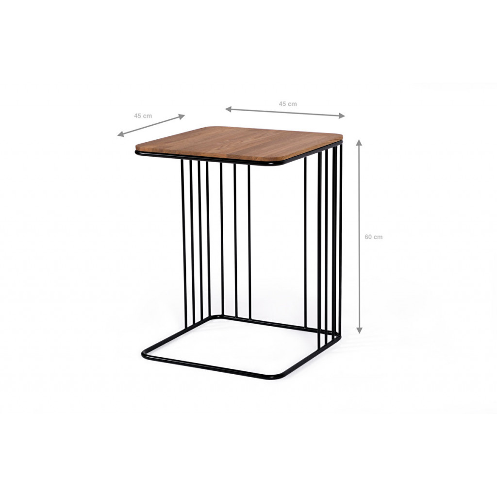 Elegant side table for sofa | oak