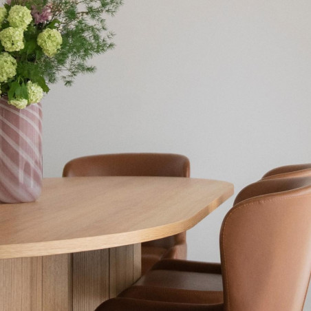Long dining table Revolve Light Oak