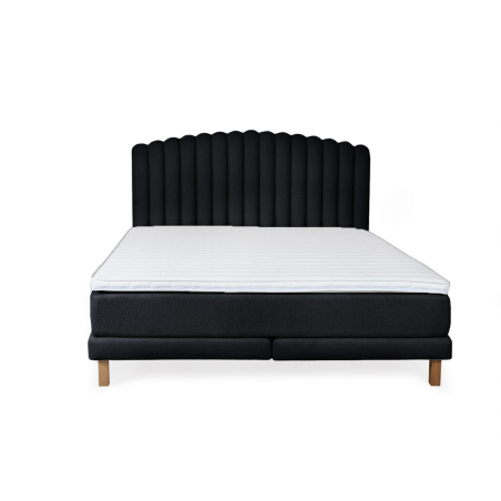 Bed with mattress Bolero | Black