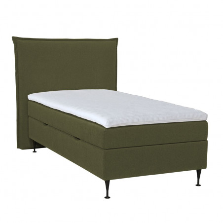 Bed with mattress JAN | Dark green