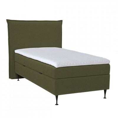 Bed with mattress JAN | Dark green