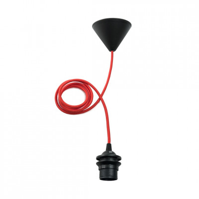 Pendant luminaire Frosta red Simple