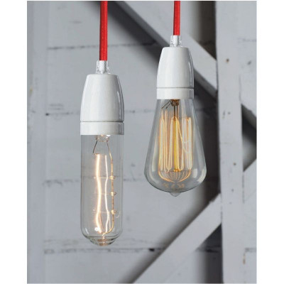Pendant luminaire Frosta red Simple