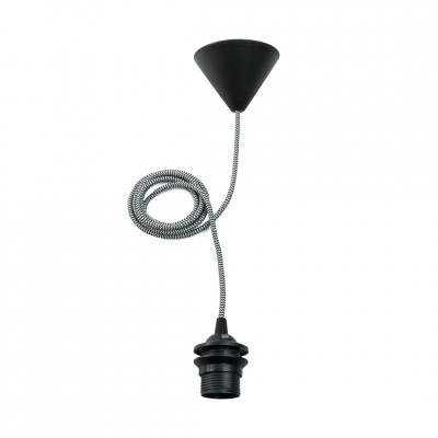Pendant luminaire Frosta black Simple