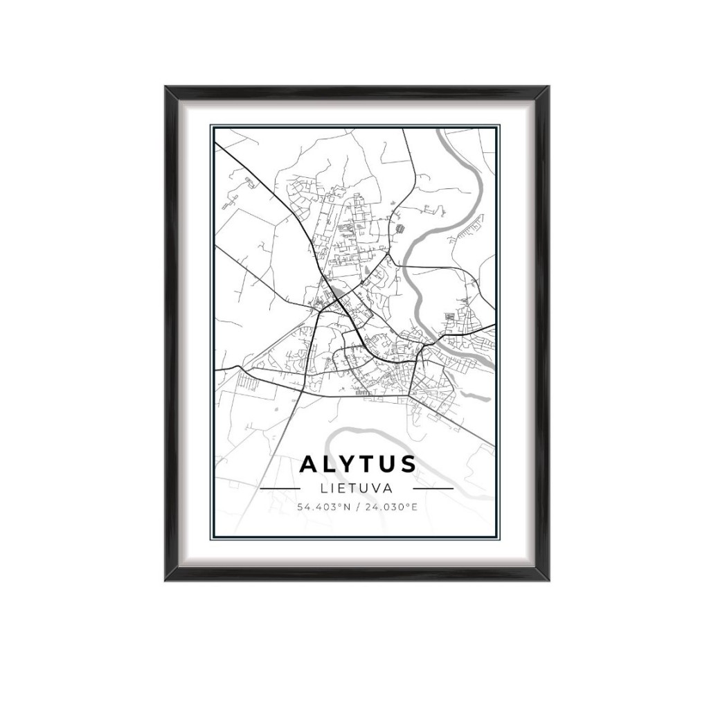 Карта города Алитус Карта города Алитус