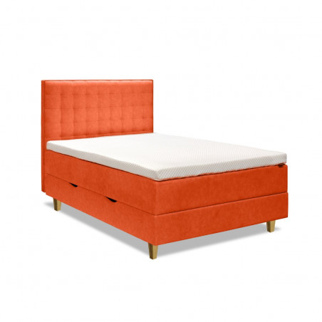 Gulta Box Bed | Spilgti oranžs | gultas-ar-matraci-un-velas-kasti | NMF Home