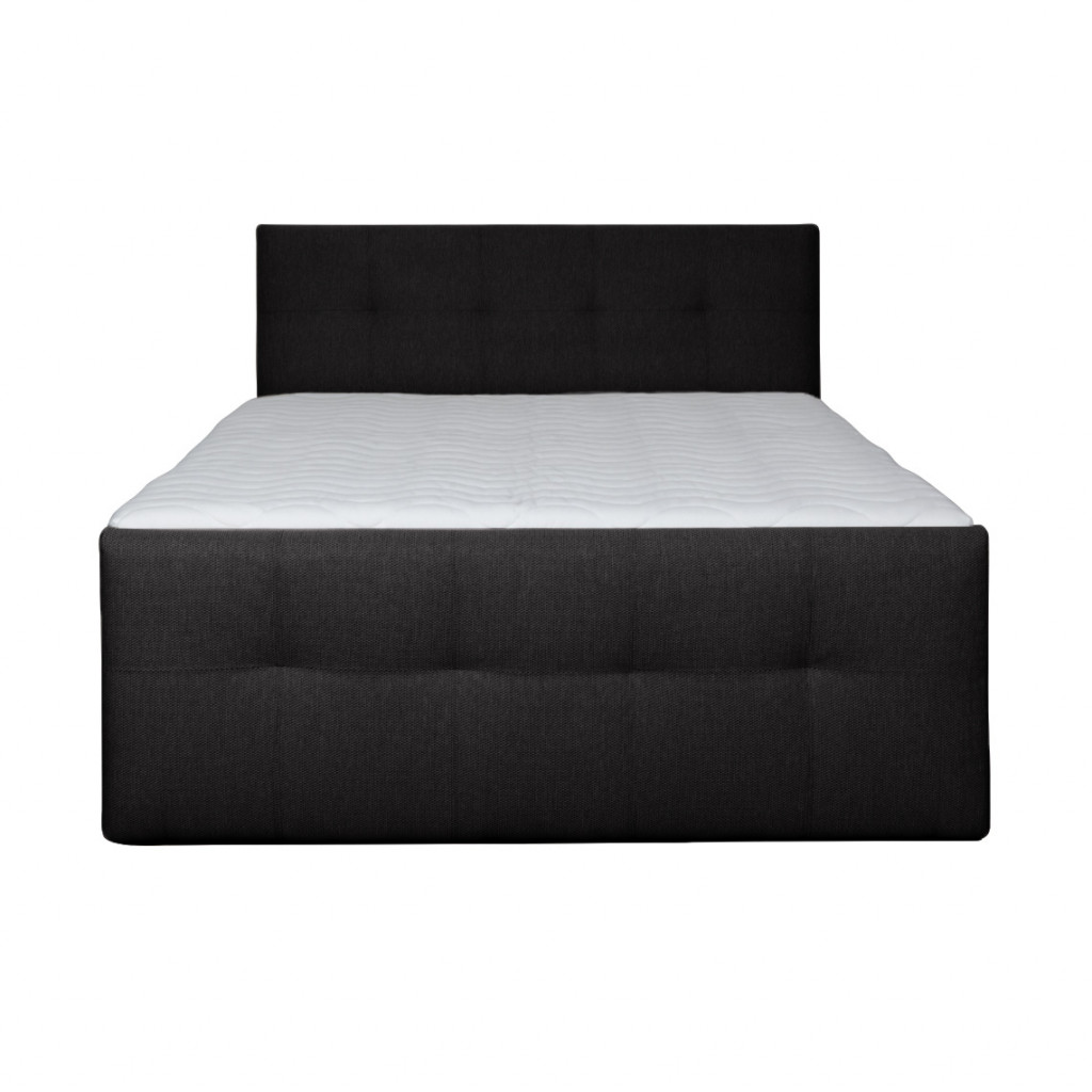 Bed with mattress Tobago | Black