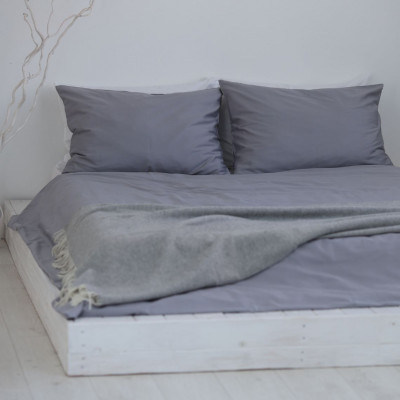 Satīna gultas veļas komplekts | Gaiši pelēks | gultas-parklaji | NMF Home