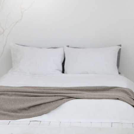 Satin bedding set | White
