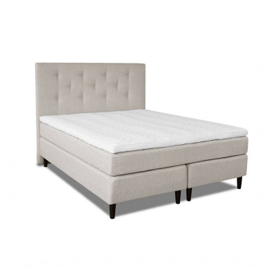 Bed with mattress Nice de Lux | Beige