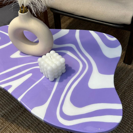 Kafijas galdiņš "Purple waves" | galds | NMF Home