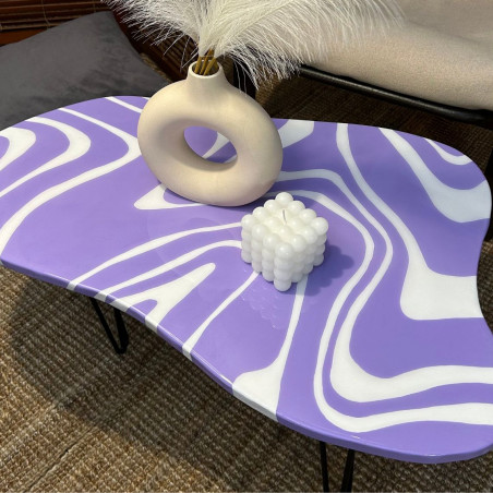 Kafijas galdiņš "Purple waves" | galds | NMF Home