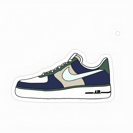 Paklājs Nike AF1 | Zils un krēms