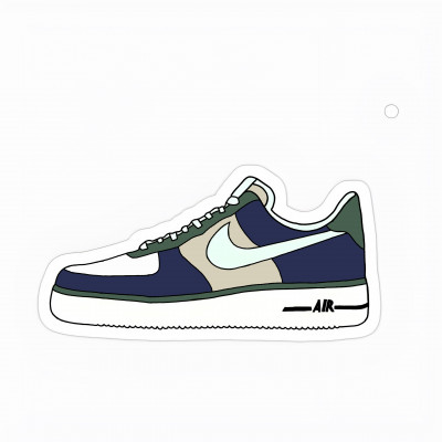 Paklājs Nike AF1 | Zils un krēms