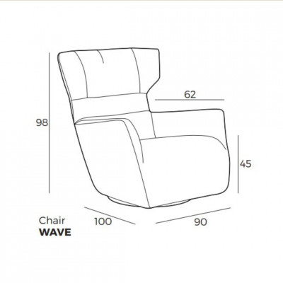 Atzveltnes krēsls Wave | Brūns | atzveltnes-kresli | NMF Home