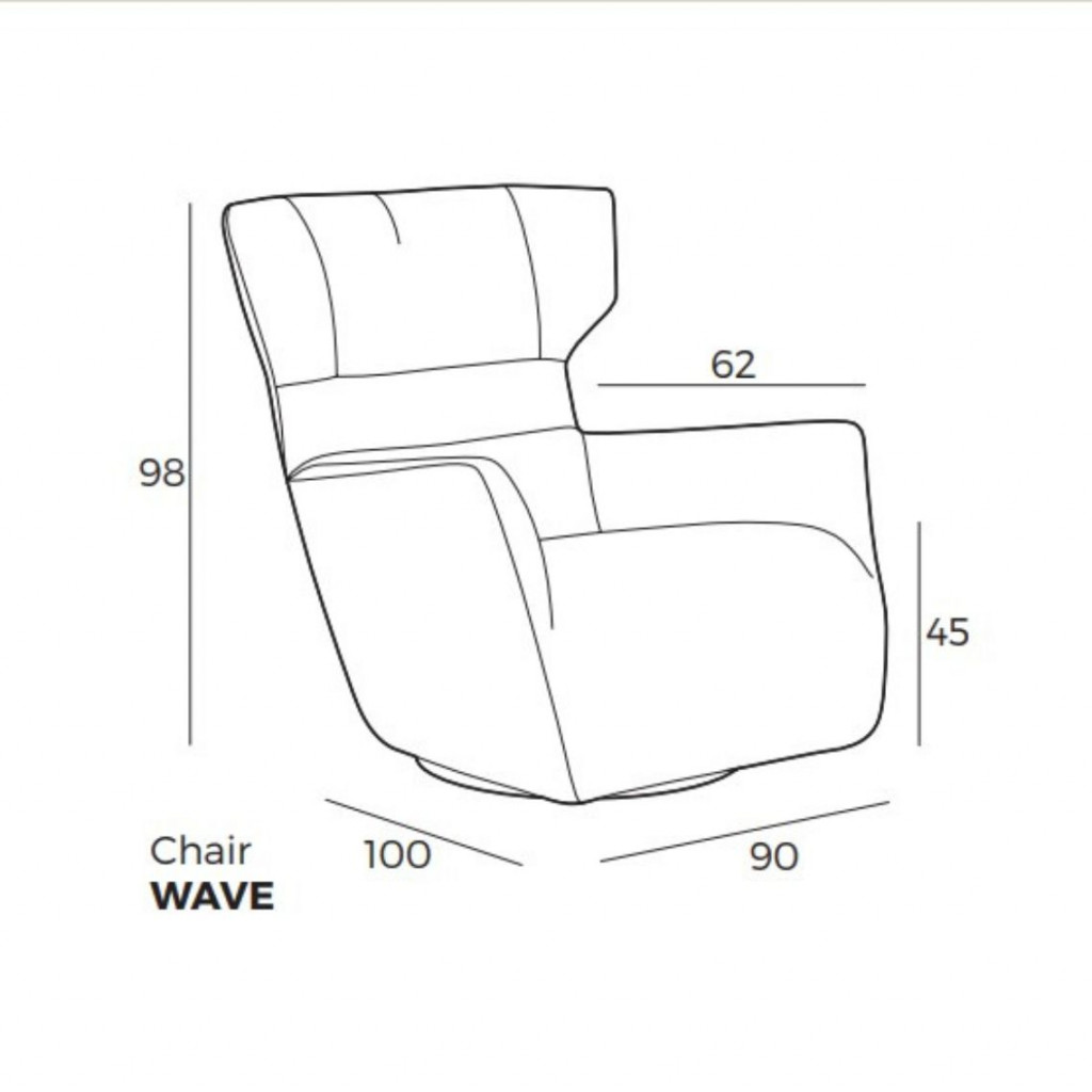 Atzveltnes krēsls Wave | Brūns | atzveltnes-kresli | NMF Home