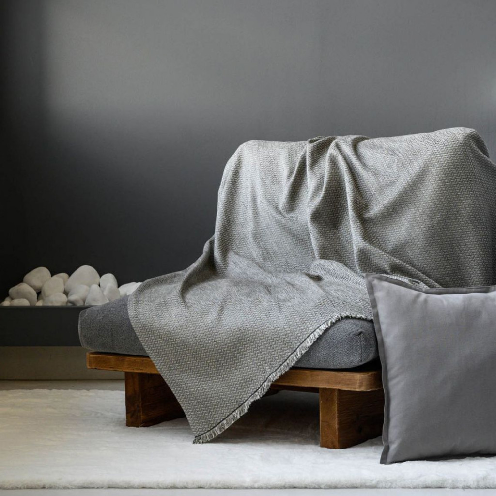Плед Free Stone | Cold grey Плед Free Stone | Cold grey