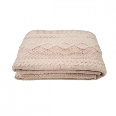 Плед из мериносовой шерсти Aran | Cappuccino