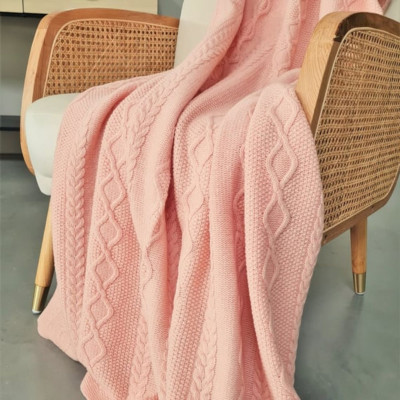 Плед из мериносовой шерсти Aran | Rose