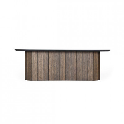 Revolve long coffee table | Dark oak