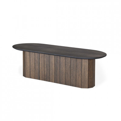 Revolve long coffee table | Dark oak