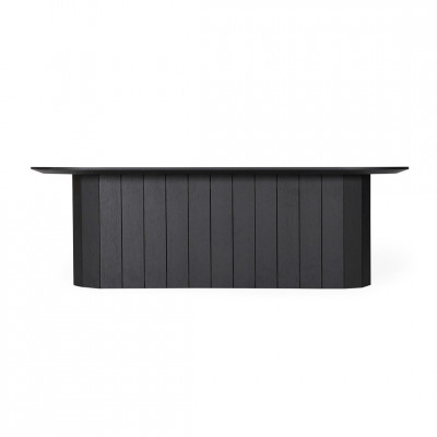 Revolve long coffee table | Black oak